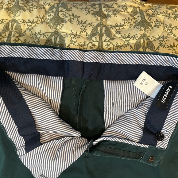 Dark Green Express Dress Pants - Picture 4 of 5